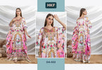 Hkf Dua Kaftan Vol 4 Soft Satin Printed Fancy Kaftan Collection
