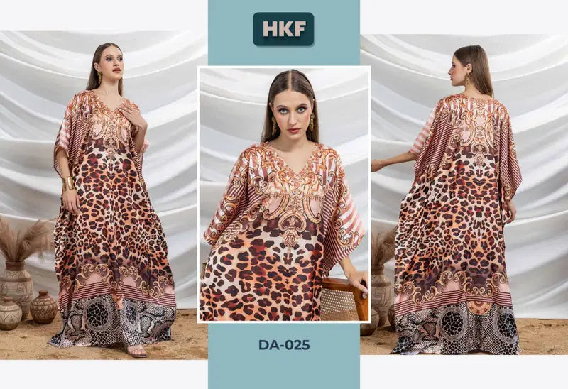Hkf Dua Kaftan Vol 4 Soft Satin Printed Fancy Kaftan Collection