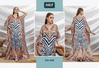 Hkf Dua Kaftan Vol 4 Soft Satin Printed Fancy Kaftan Collection