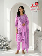 Ganeshji Sana Safina Vol 2 Readymade Pakistani Kurti Pant With Dupatta