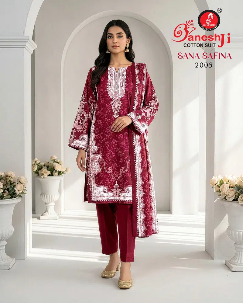 Ganeshji Sana Safina Vol 2 Readymade Pakistani Kurti Pant With Dupatta