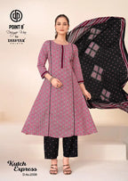 Deeptex Kutch Express Vol 2 A Line Cotton Printed Kurti Set Collection