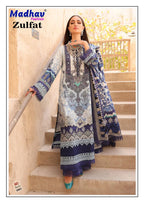 Madhav Zulfat Vol 3 Readymade Lawn Cotton Karachi Kurti Set Collection