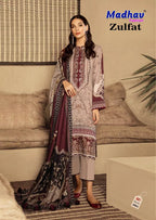Madhav Zulfat Vol 3 Readymade Lawn Cotton Karachi Kurti Set Collection