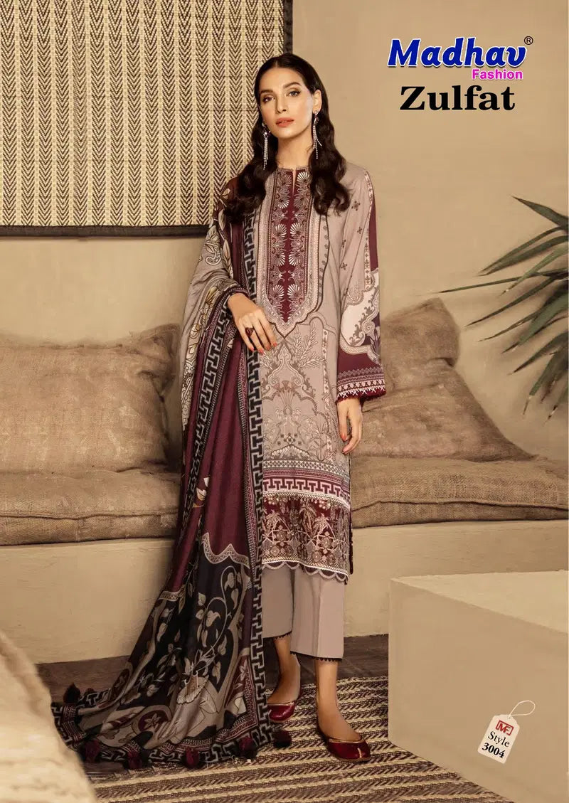 Madhav Zulfat Vol 3 Readymade Lawn Cotton Karachi Kurti Set Collection