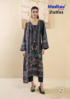 Madhav Zulfat Vol 3 Readymade Lawn Cotton Karachi Kurti Set Collection