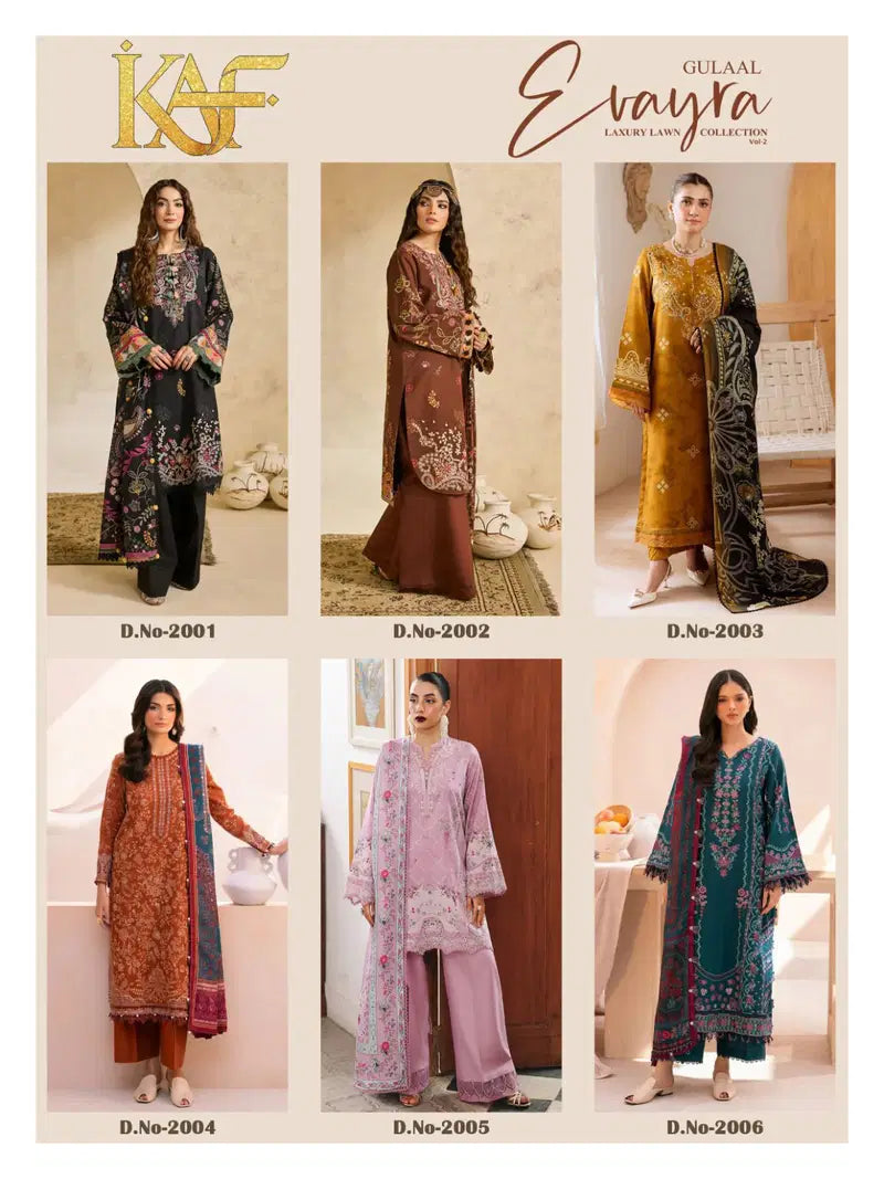Kaf Evayra Gulaal Vol 2 Readymade Cotton Printed Karachi Kurti Set