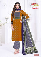 Aarvi Gamthi Vol 13 Readymade Cotton Kurti Pant With Dupatta