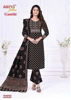 Aarvi Gamthi Vol 13 Readymade Cotton Kurti Pant With Dupatta