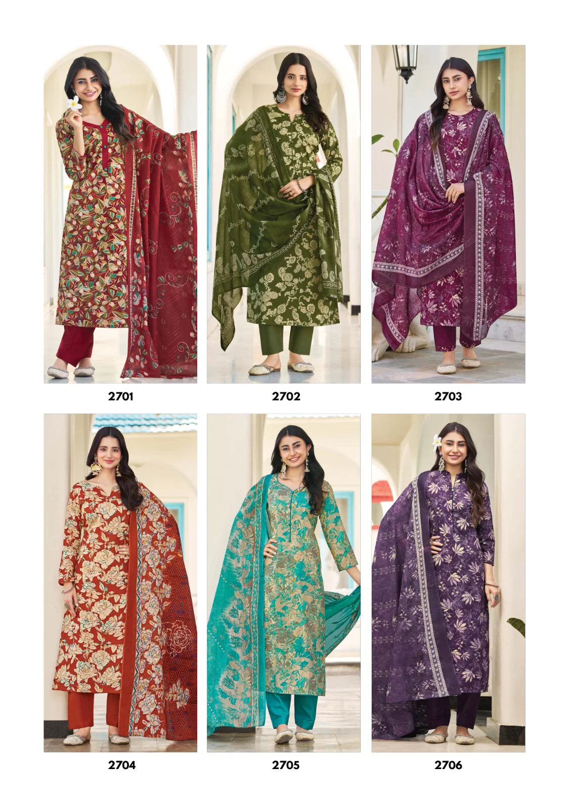 Suryajyoti Nargis Vol 27 Cotton Printed Dress Material Collection