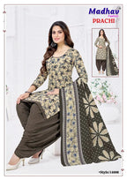 Madhav Prachi Vol 14 Readymade Cotton Printed Patiyala Dress