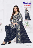 Madhav Prachi Vol 14 Readymade Cotton Printed Patiyala Dress
