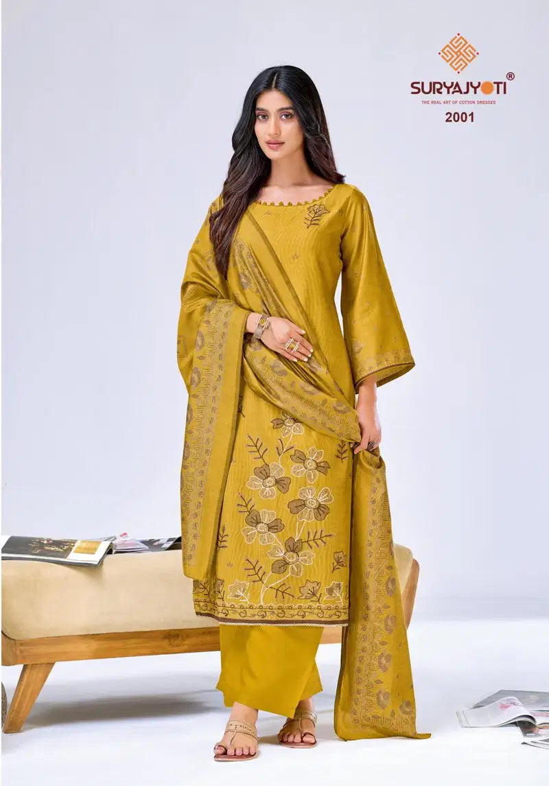 Suryajyoti Chakori Vol 2 Viscose Foil Printed Dress Material Collection