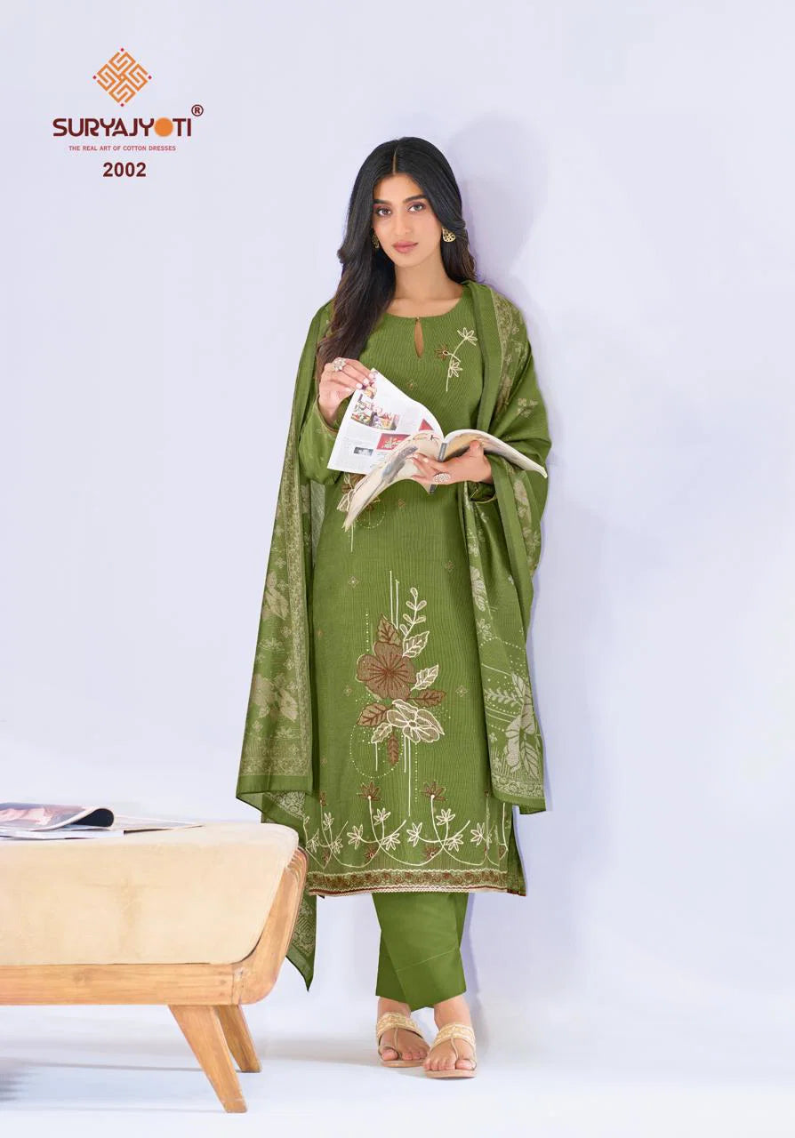 Suryajyoti Chakori Vol 2 Viscose Foil Printed Dress Material Collection