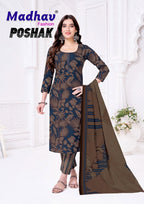 Madhav Poshak Vol 8 Cotton Printed Kurti Pant With Dupatta