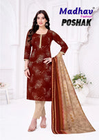 Madhav Poshak Vol 8 Cotton Printed Kurti Pant With Dupatta