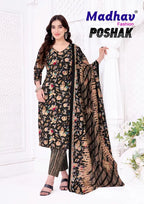 Madhav Poshak Vol 8 Cotton Printed Kurti Pant With Dupatta