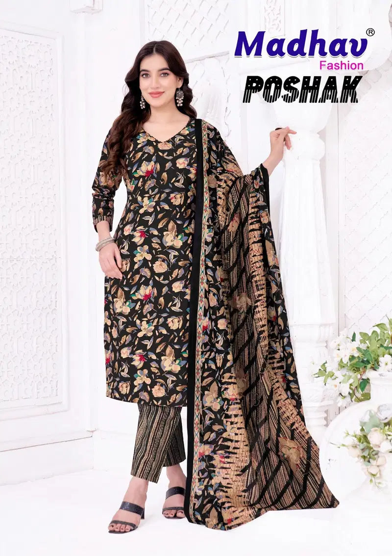 Madhav Poshak Vol 8 Cotton Printed Kurti Pant With Dupatta