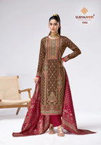 Suryajyoti Charvi Vol 1 Jaam Satin Printed Dress Material Collection