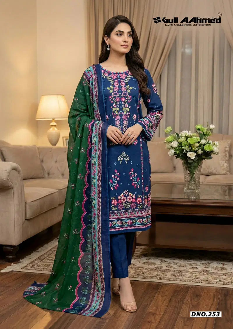 Gull A Ahmed Lawn Collection Vol 32 Readymade Cotton Kurti Set