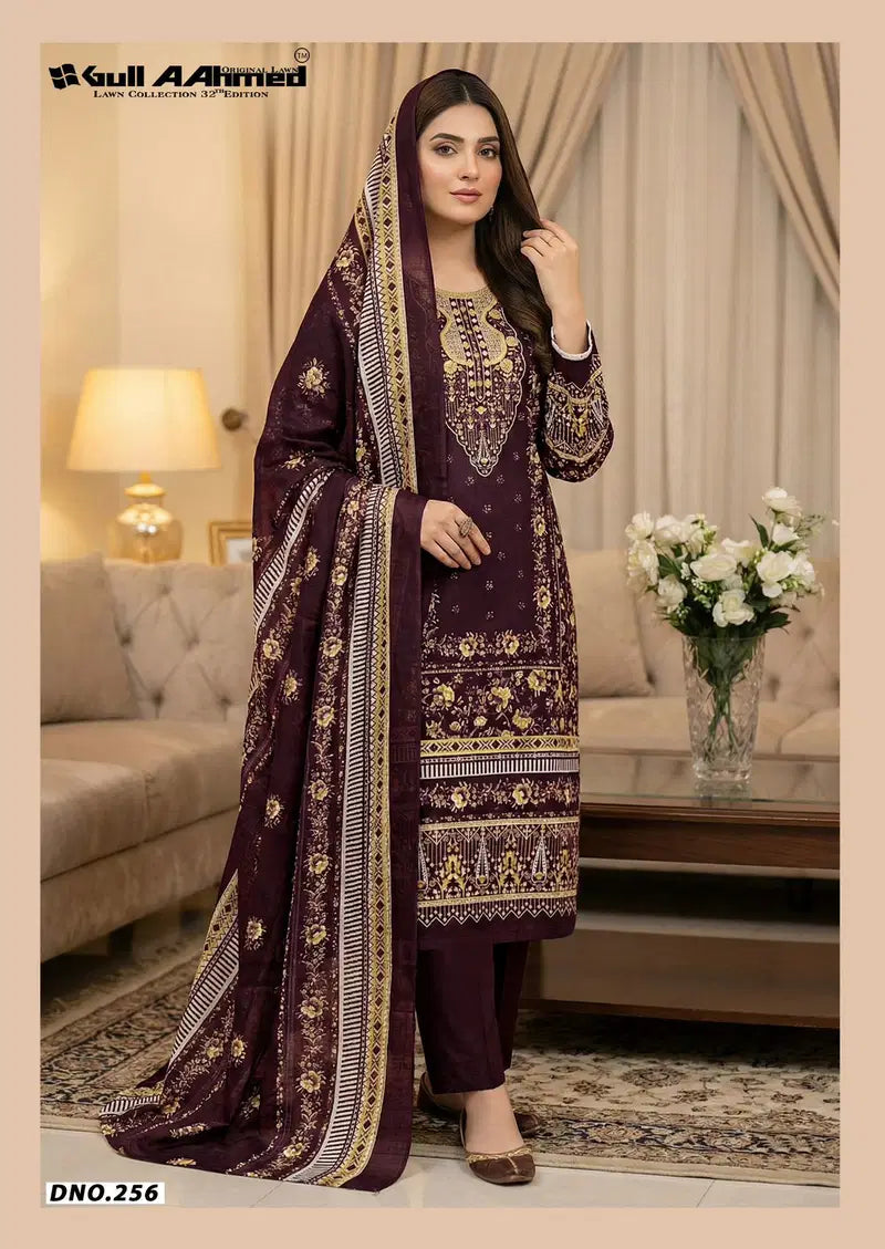 Gull A Ahmed Lawn Collection Vol 32 Readymade Cotton Kurti Set