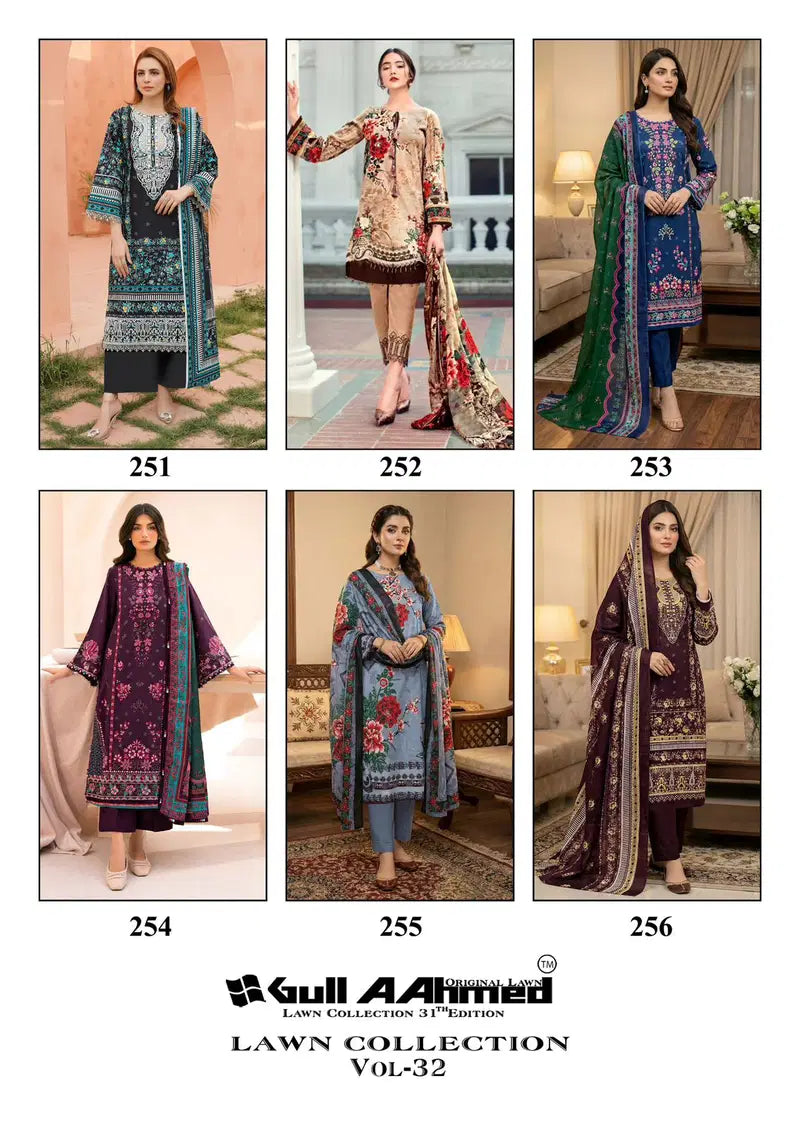 Gull A Ahmed Lawn Collection Vol 32 Readymade Cotton Kurti Set