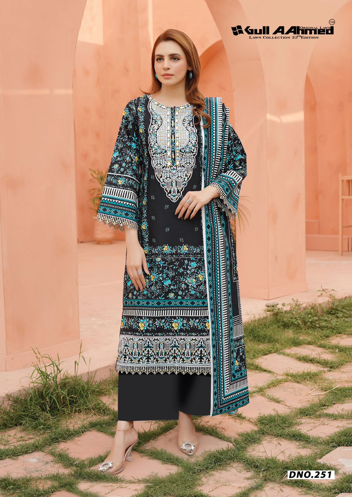 Gull A Ahmed Lawn Collection Vol 32 Readymade Cotton Kurti Set