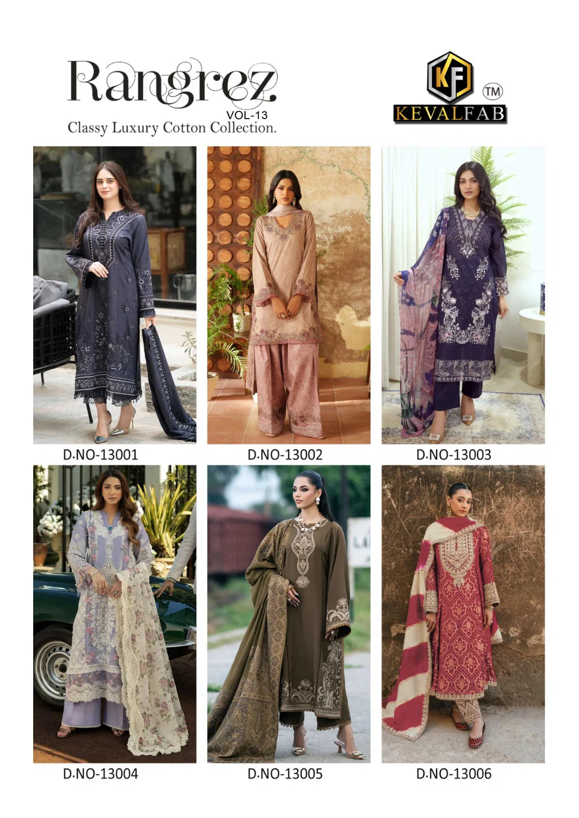 Keval Rangrez Vol 13 Cotton Printed Karachi Dress Material