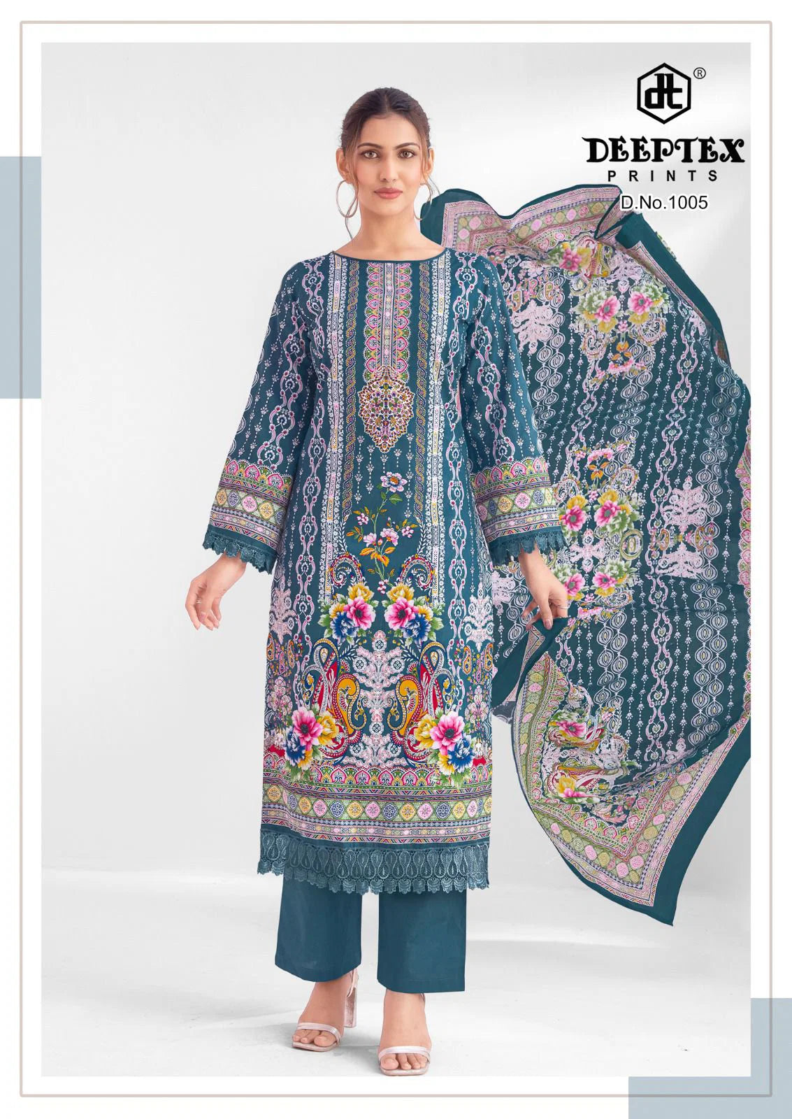 Deeptex Aaysha Noor Vol 1 Readymade Karachi Kurti Pant With Dupatta