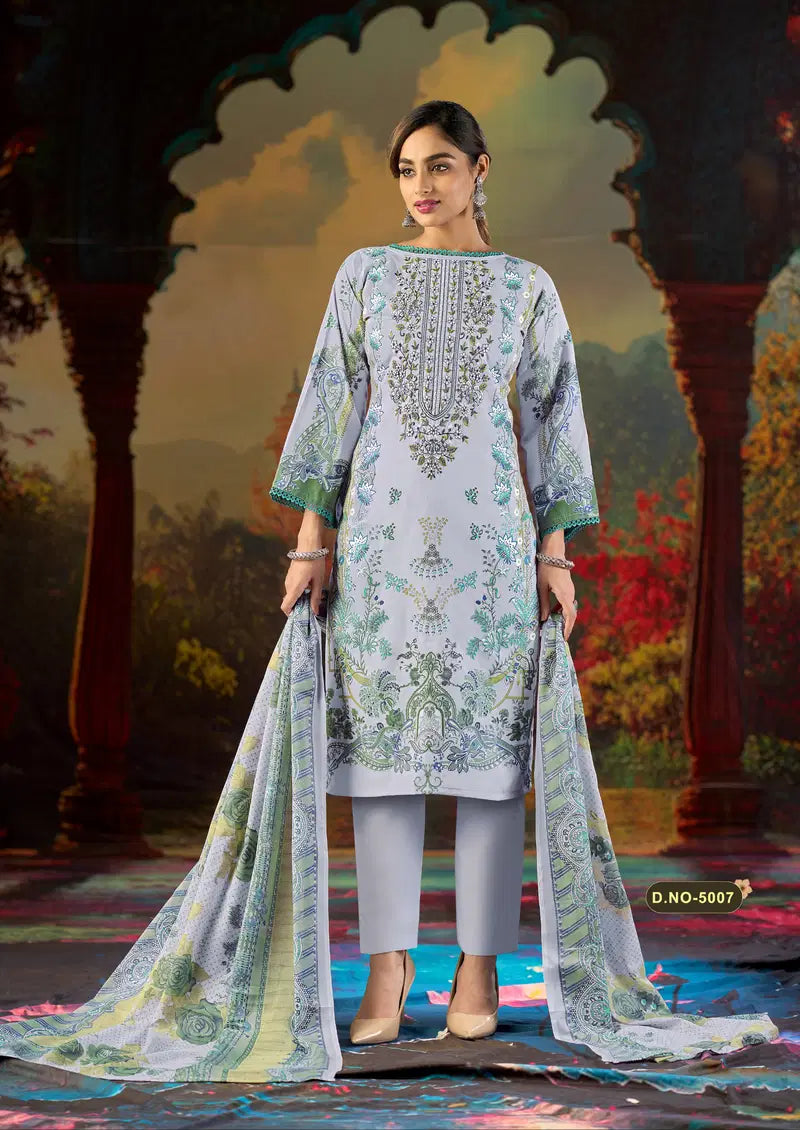 Mizaj Jazmin Vol 5 Readymade Soft Cotton Karachi Kurti Set Collection