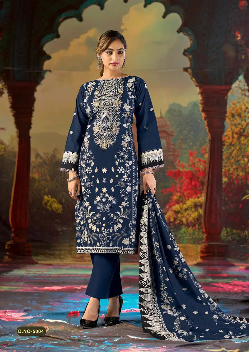 Mizaj Jazmin Vol 5 Readymade Soft Cotton Karachi Kurti Set Collection