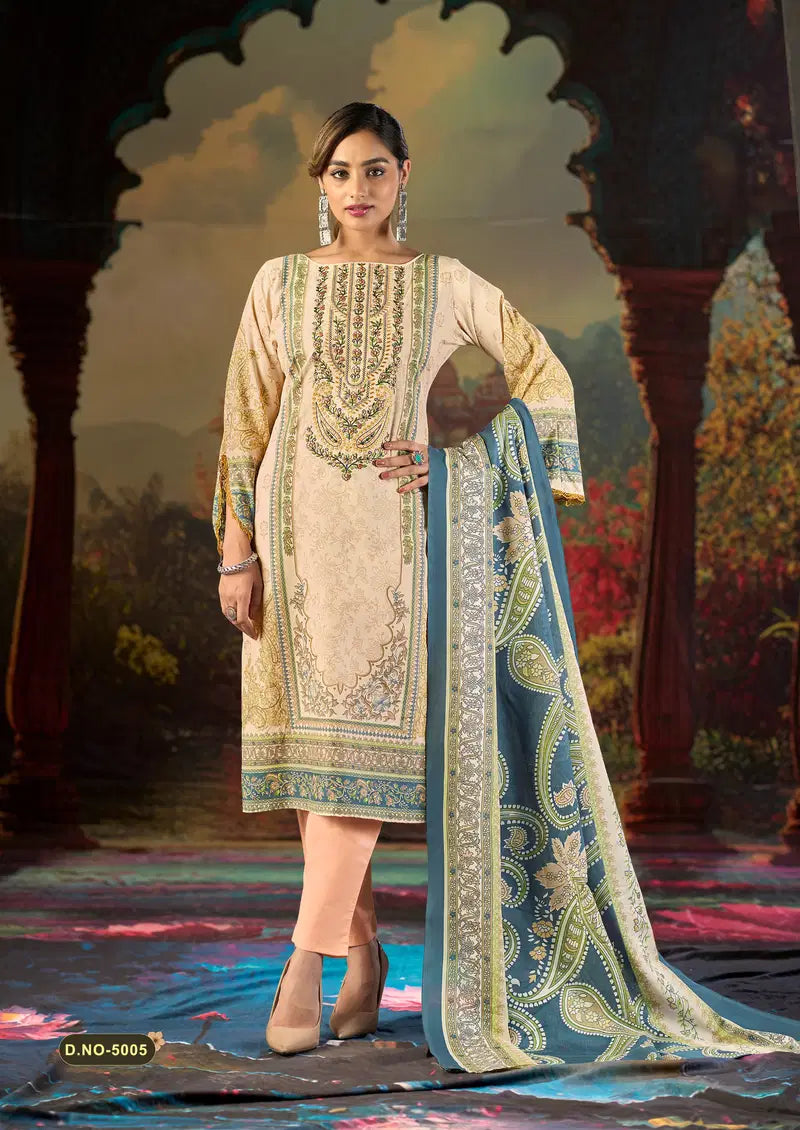 Mizaj Jazmin Vol 5 Readymade Soft Cotton Karachi Kurti Set Collection