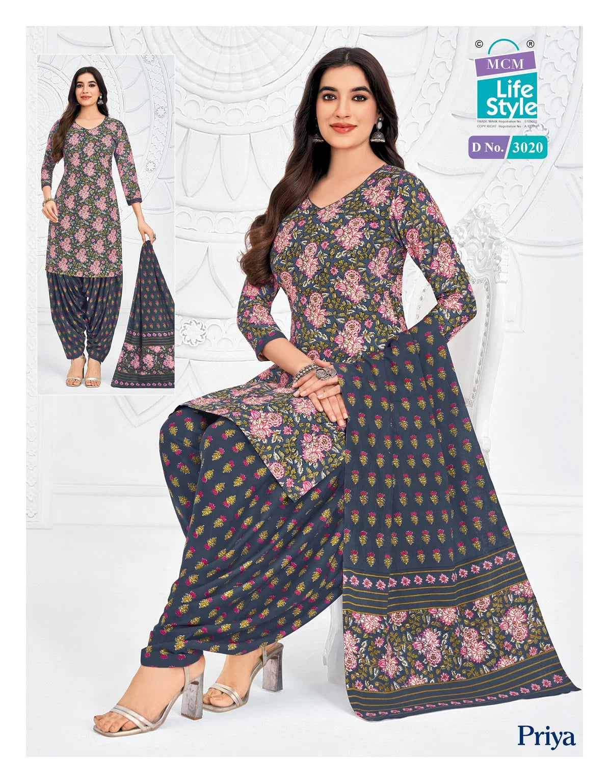 Mcm Priya Vol 30 Readymade Cotton Printed Patiyala Dress Collection