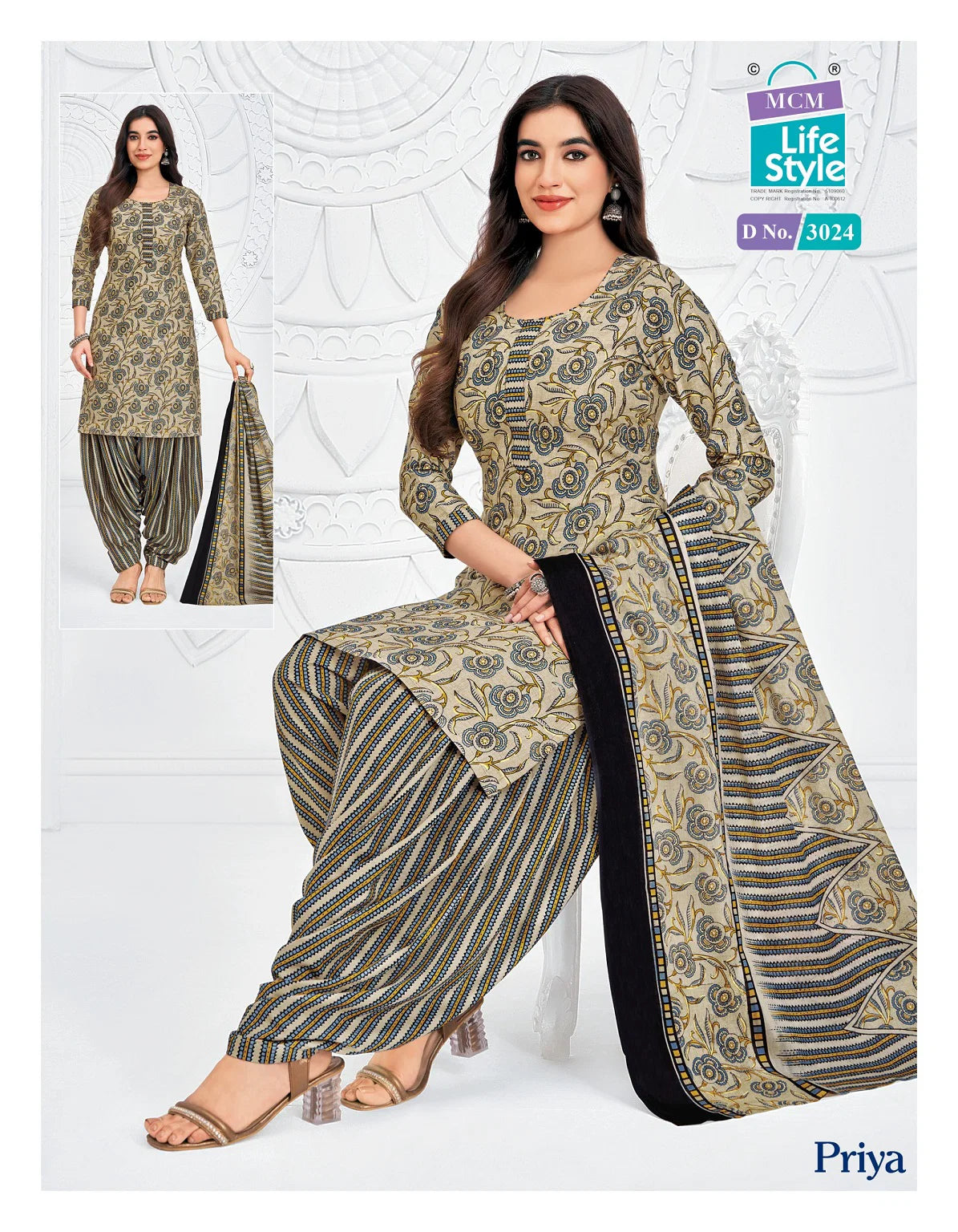 Mcm Priya Vol 30 Readymade Cotton Printed Patiyala Dress Collection