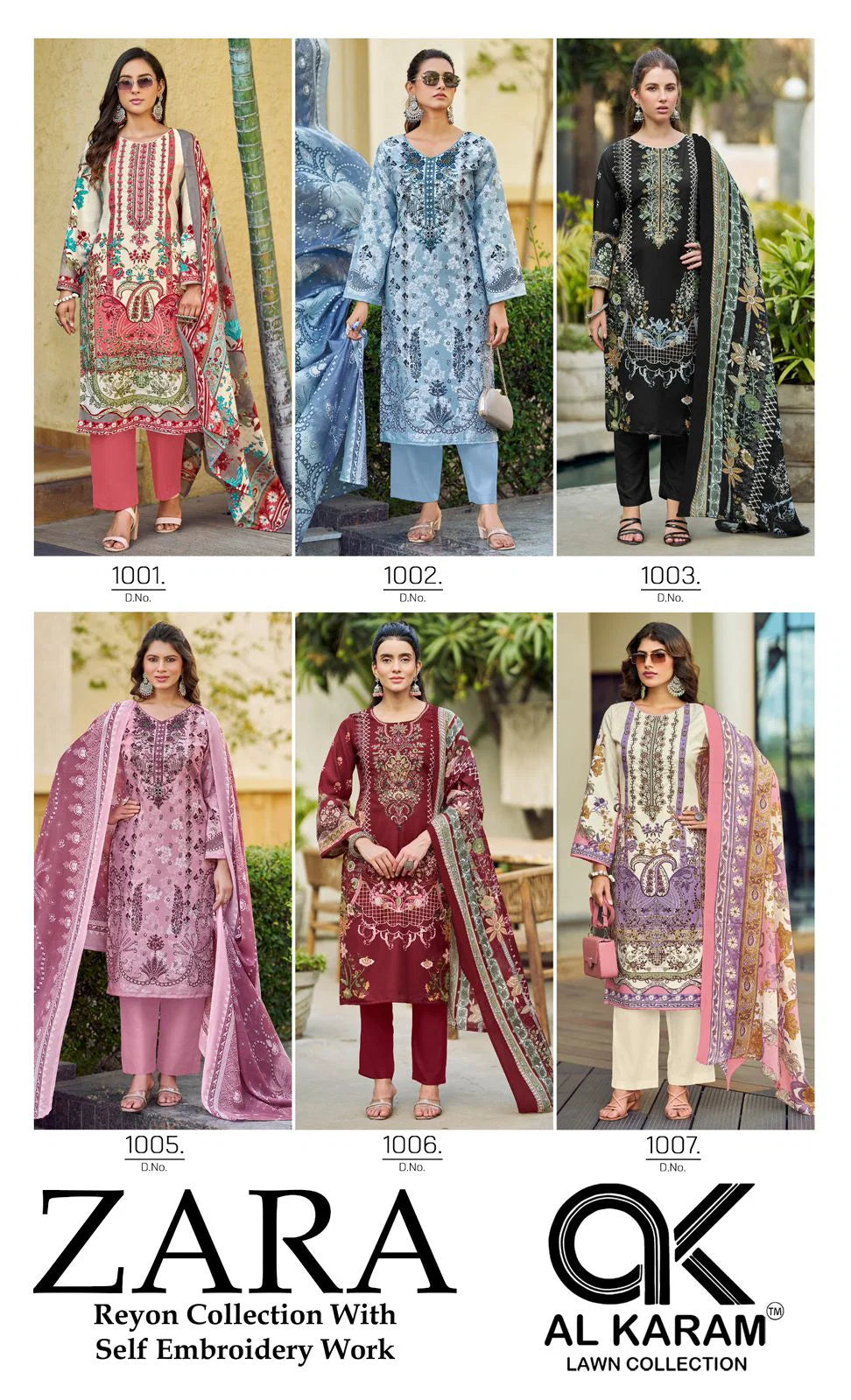 Al Karam Zara Vol 1 Readymade Rayon Printed Kurti Set Collection