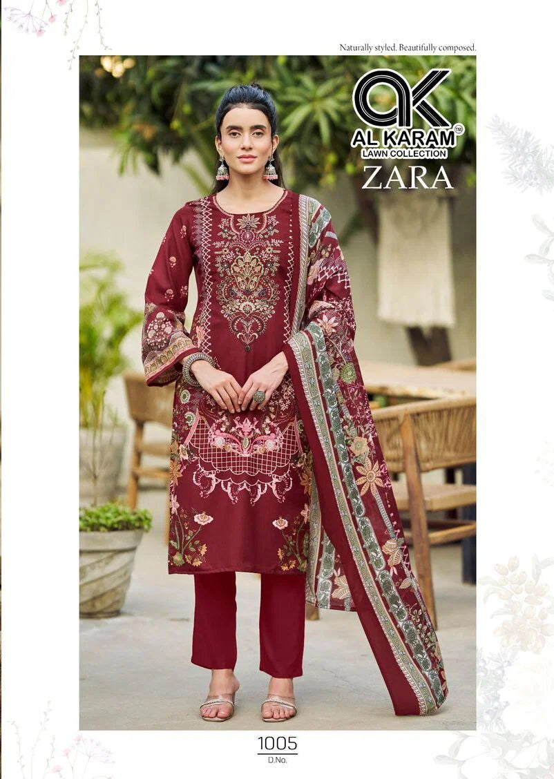 Al Karam Zara Vol 1 Readymade Rayon Printed Kurti Set Collection