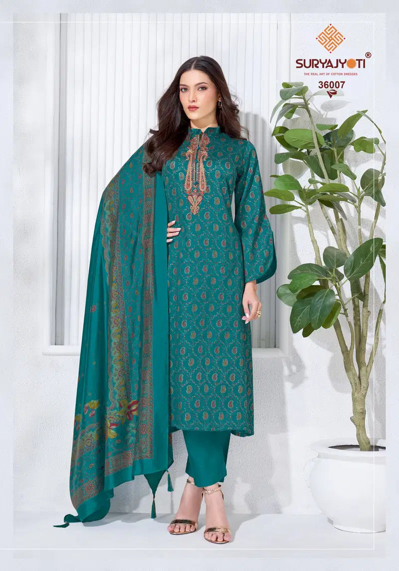 Suryajyoti Kalki Vol 36 Jam Satin Dress Material Collection