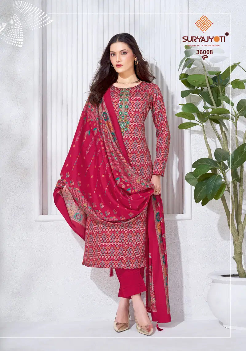 Suryajyoti Kalki Vol 36 Jam Satin Dress Material Collection