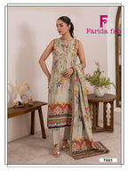 Farida Ramsha Vol 7 Readymade Cotton Printed Kurti Pant With Dupatta