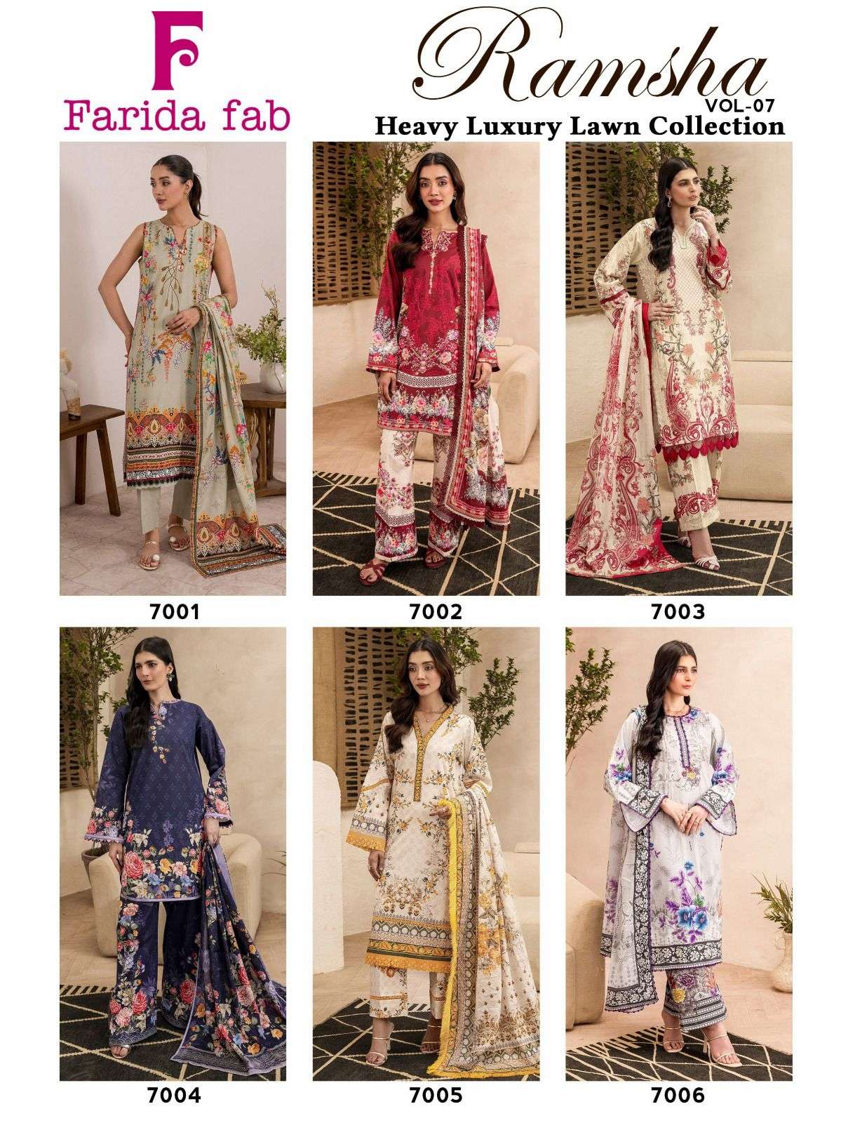 Farida Ramsha Vol 7 Readymade Cotton Printed Kurti Pant With Dupatta