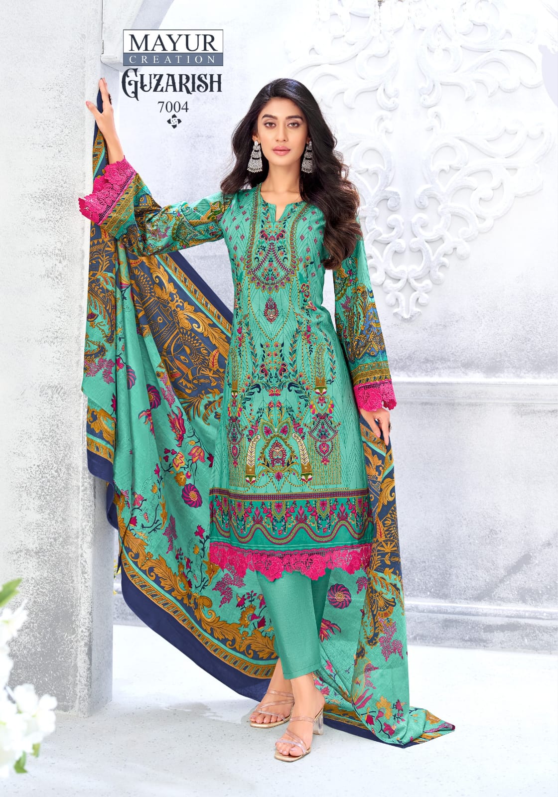 Mayur Guzarish Vol 7 Readymade Karachi Kurti Pant With Dupatta