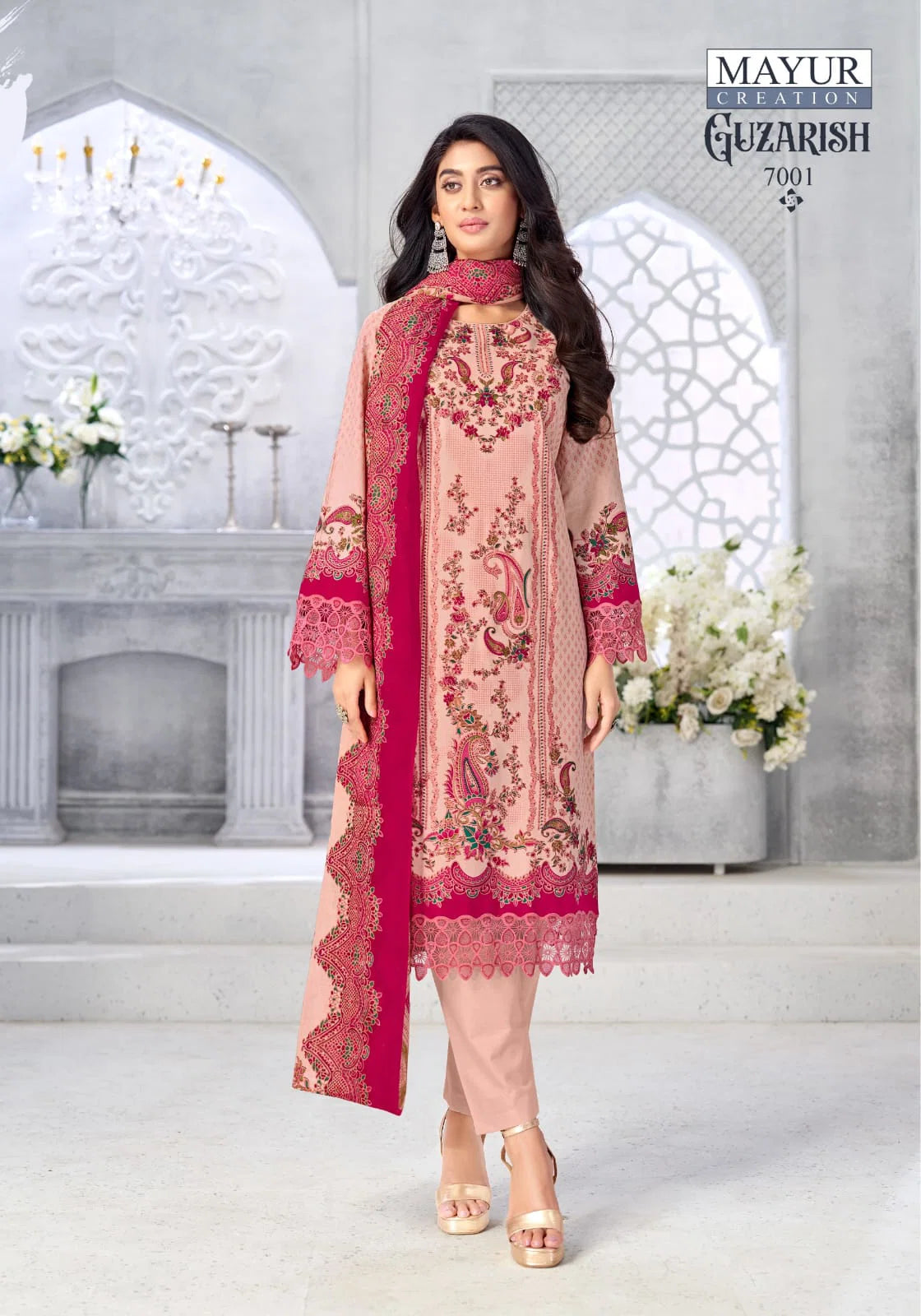 Mayur Guzarish Vol 7 Readymade Karachi Kurti Pant With Dupatta