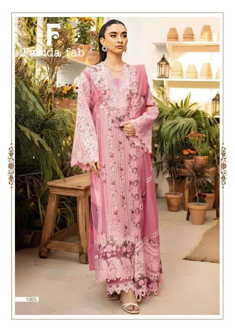 Farida Elaf Premium Readymade Cotton Printed Kurti Pant With Dupatta