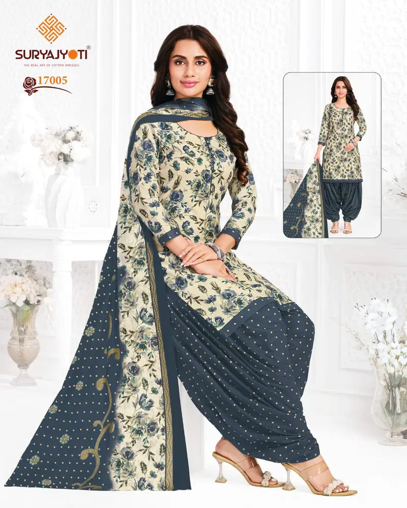 Suryajyoti Trendy Patiyala Vol 17 Cotton Printed Dress Material