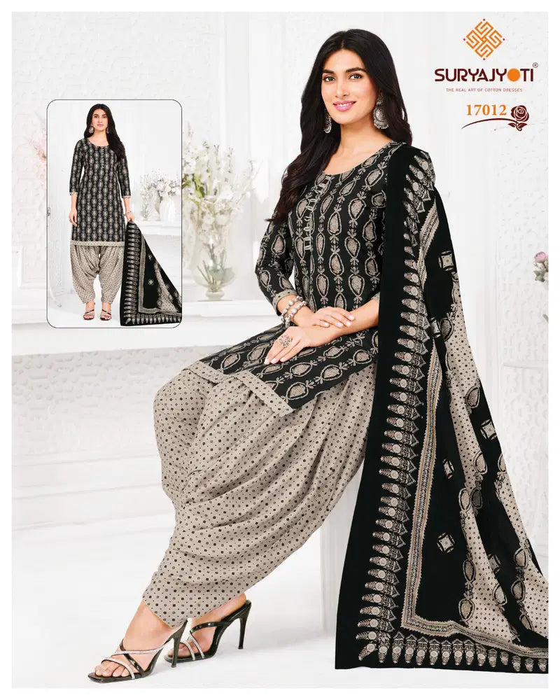 Suryajyoti Trendy Patiyala Vol 17 Cotton Printed Dress Material