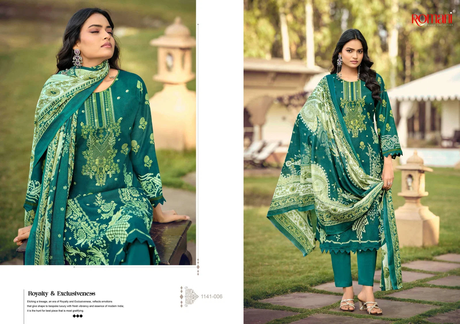 Romani Needle Wonder Vol 10 Readymade Cotton Pakistani Salwar Kameez