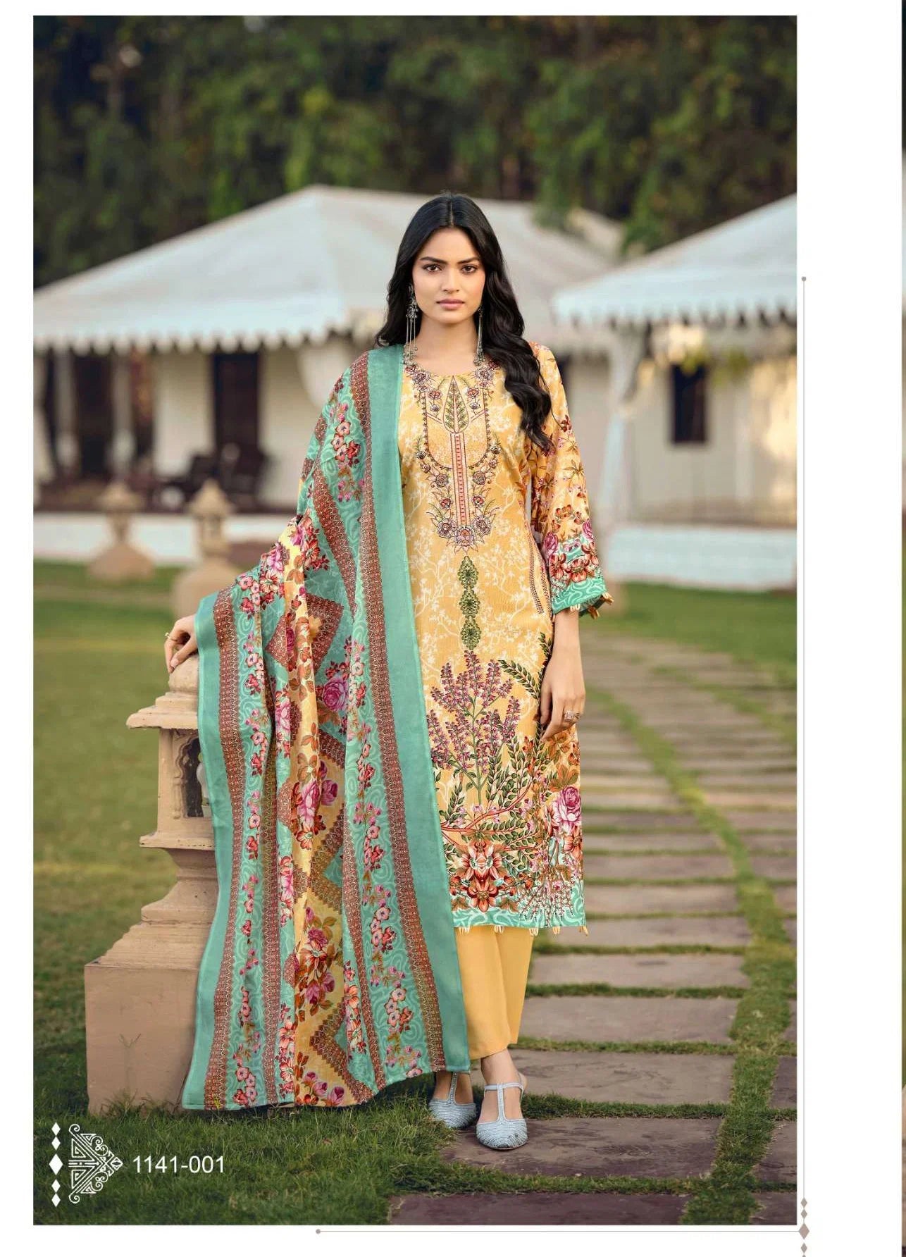 Romani Needle Wonder Vol 10 Readymade Cotton Pakistani Salwar Kameez
