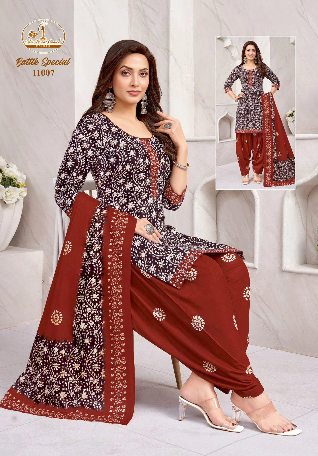 Miss World Batik Special Vol 11 Readymade Cotton Printed Dress