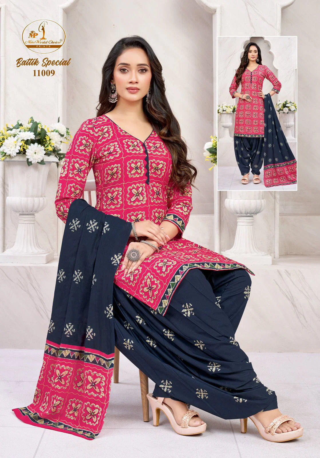 Miss World Batik Special Vol 11 Readymade Cotton Printed Dress