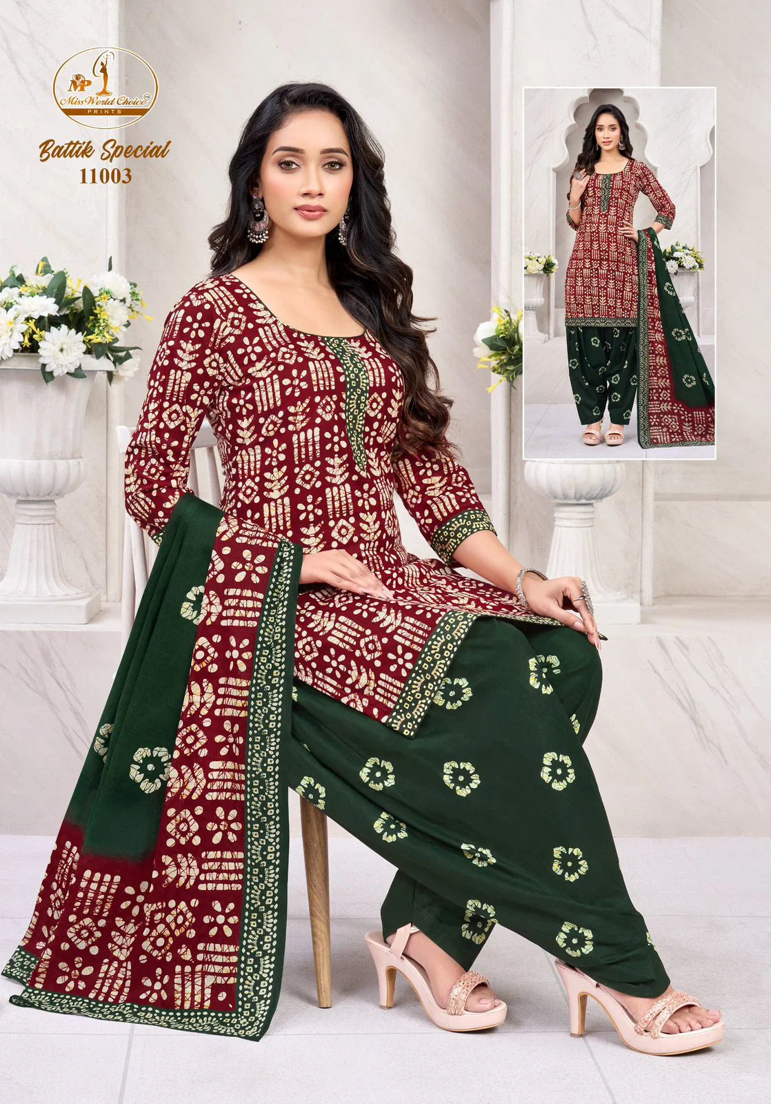 Miss World Batik Special Vol 11 Readymade Cotton Printed Dress